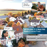 T1 FRS Walkie Talkies with Earpiece-2 Pack Blue