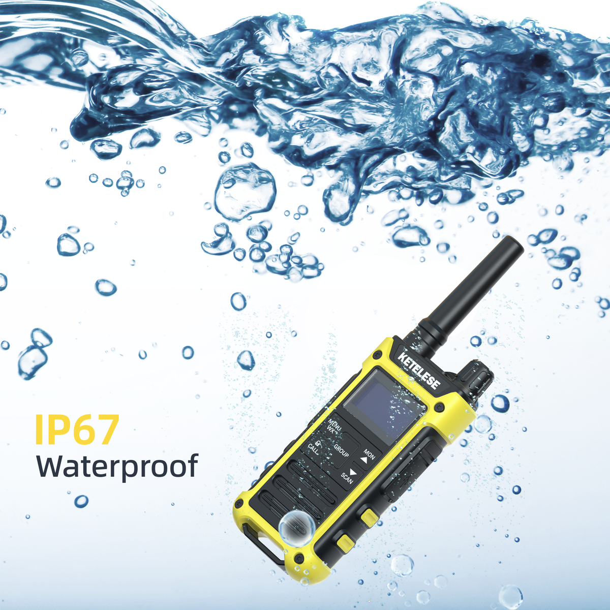 T3F Waterproof Walkie Talkies-2 Pack
