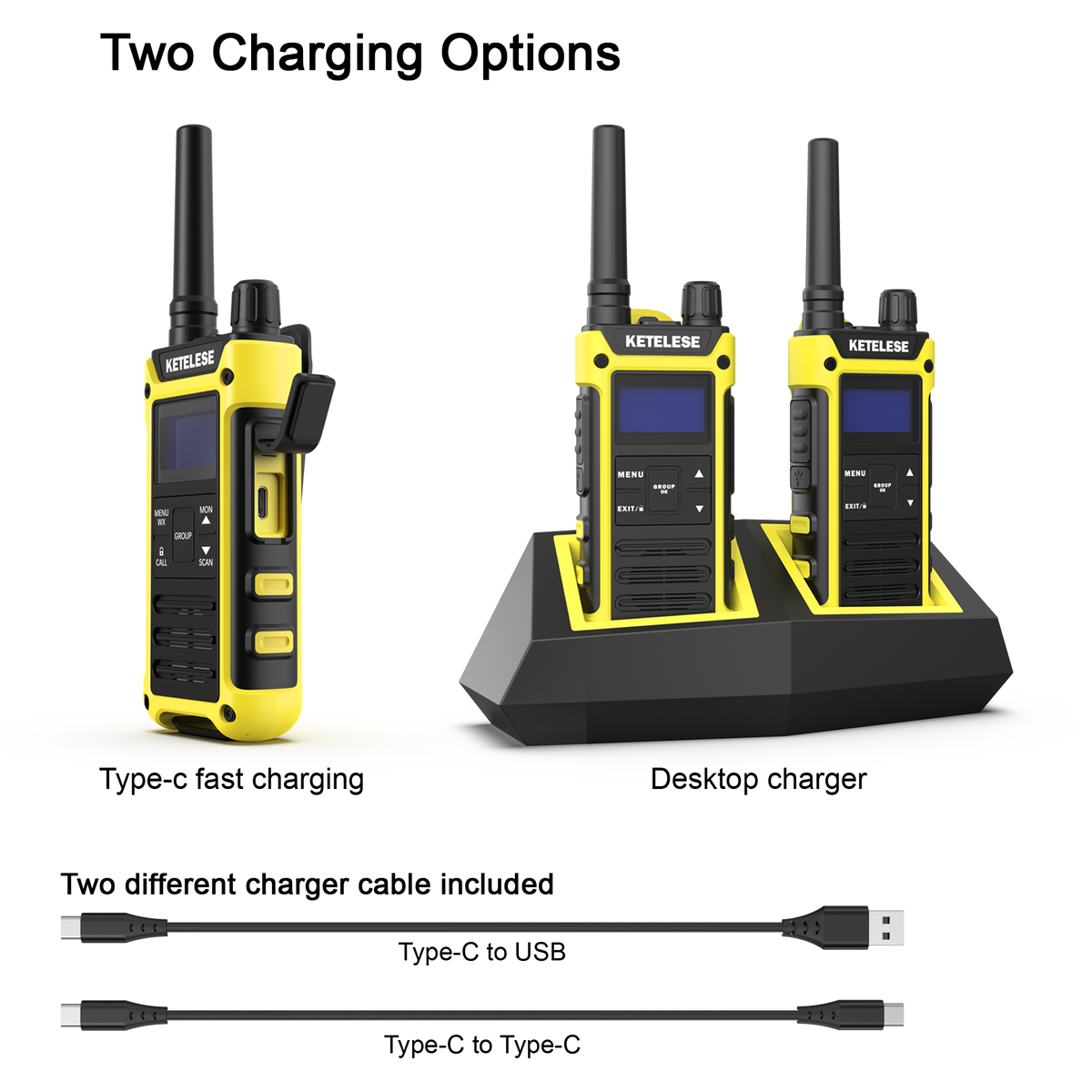 T3F Waterproof Walkie Talkies-2 Pack