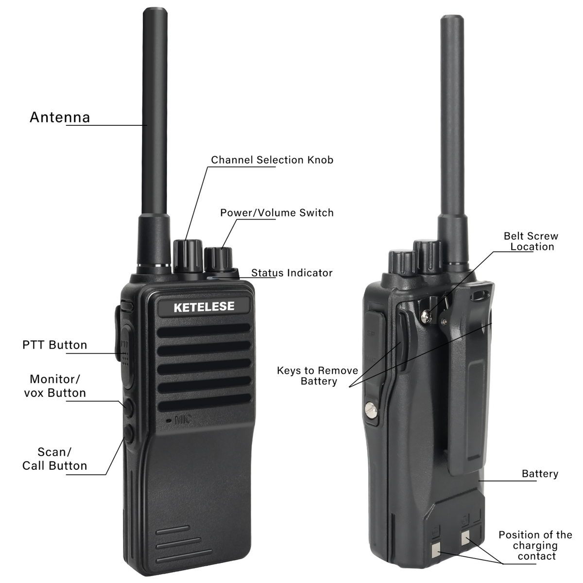 KP01 Walkie Talkies for Adults