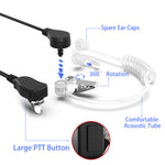 SM008 Walkie Talkie Earpiece with Mic-6 Pack